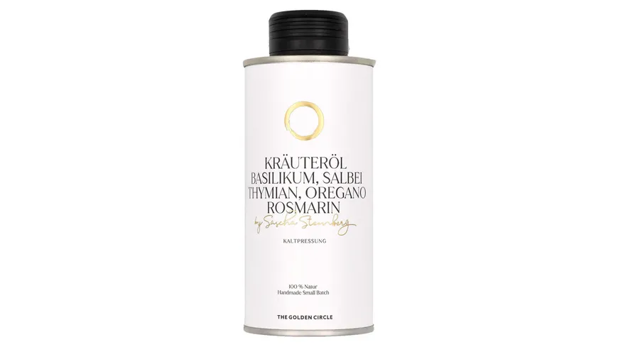 THE GOLDEN CIRCLE Kräuteröl Basilikum, Salbei, Thymian, Oregano, Rosmarin by Sascha Stemberg 250 ml