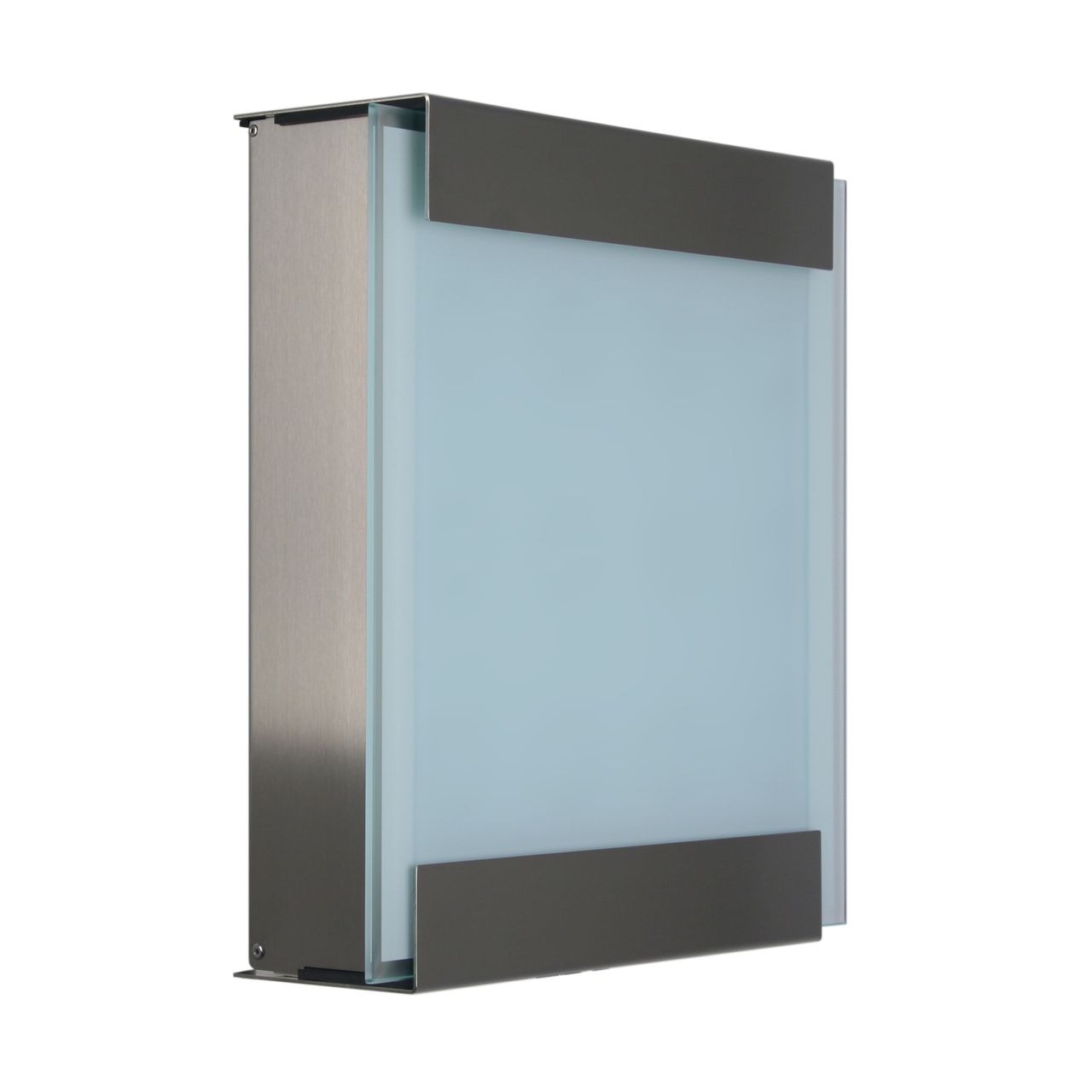 Keilbach Designprodukte Keilbach Briefkasten, Edelstahl, Glasfront