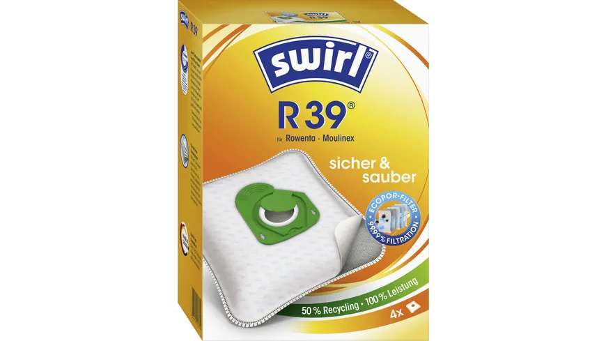 Swirl® R 39 Staubsaugerbeutel EcoPor®