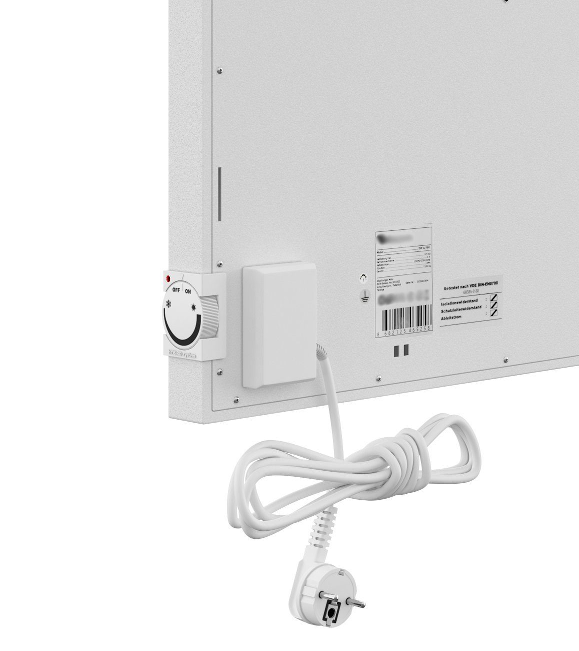 Schmidbauer Infrarotheizung 600-1400 Watt Hybrid - überzeugende Infrarot-Technik gepaart mit bewährter Raumluft-Konvektion, Infrarot und Konvektion