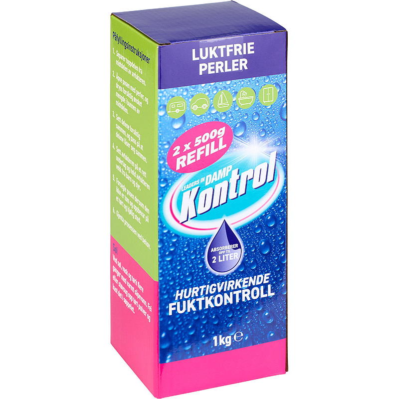 Kontrol Fuktsluker Refill, 2x500 g, Kontrol