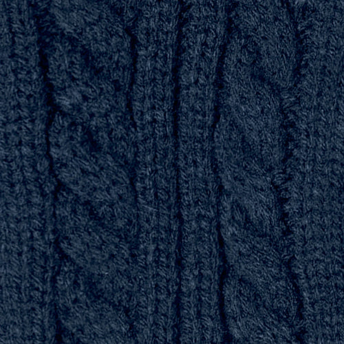 Creamy Gin Gloves, Navy Blue