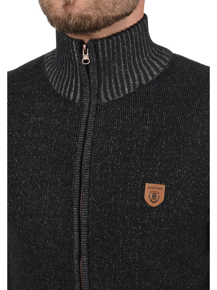 INDICODE Strickjacke IDAndy 35-099MM Cardigan mit Stehkragen in Schwarz günstig kaufen