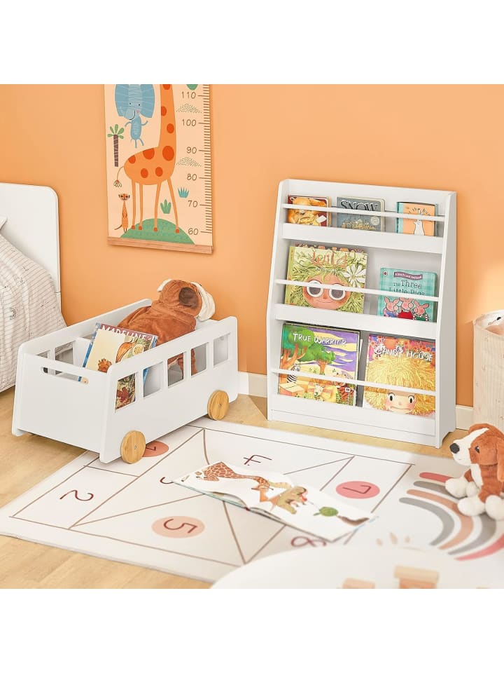 SoBuy Kinderregal in Weiß - (B)58 x (H)81 x (T)18cm günstig kaufen onesize