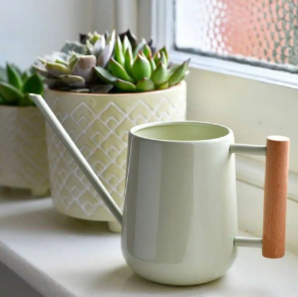Burgon & Ball Gießkanne für Zimmerpflanzen pulverbeschichter Stahl 22,5×14,5×10 cm - Pale Jade (1-tlg)