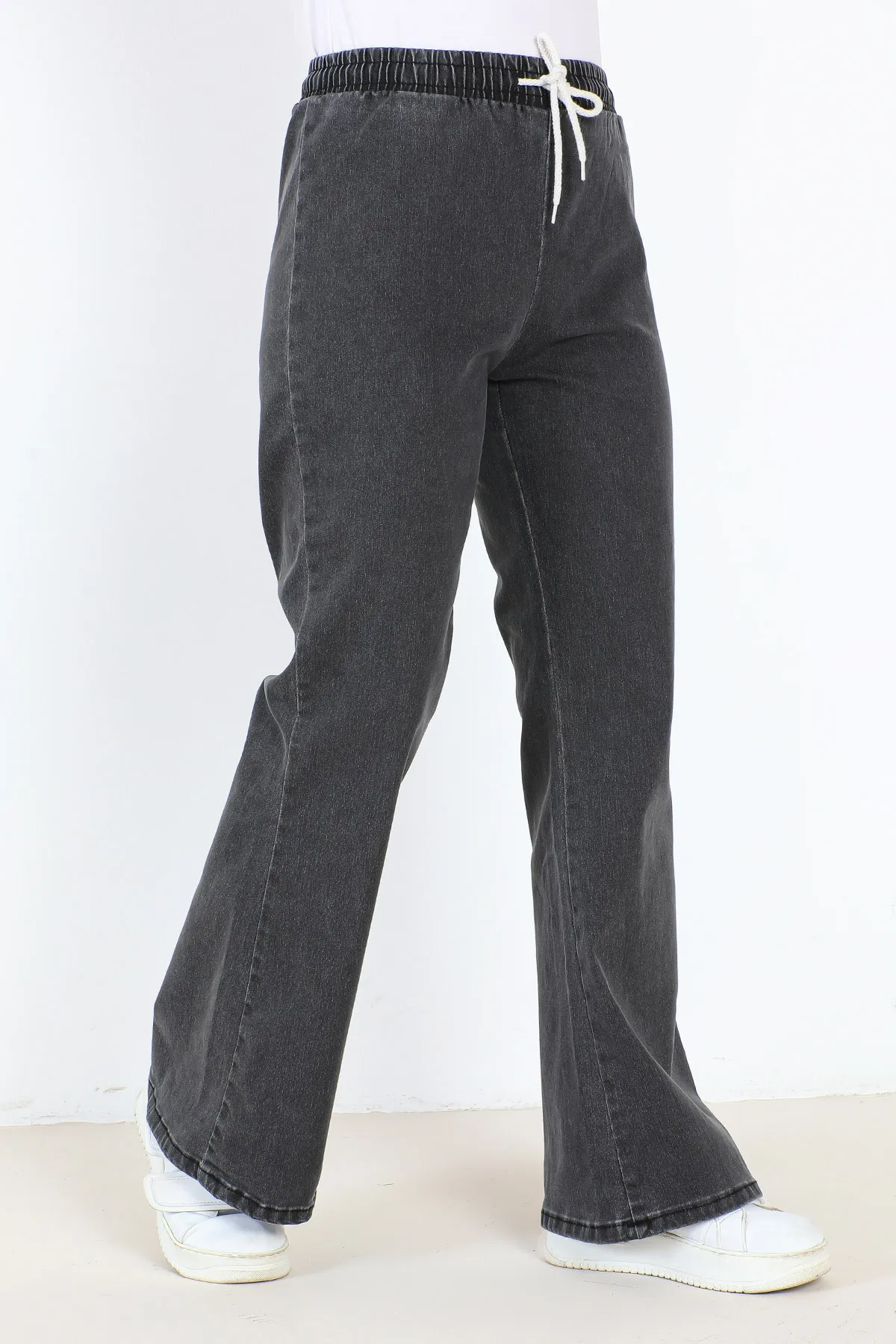 Tesettür Dünyası  Ausgestellte Jeanshose TSD22014 Anthrazit