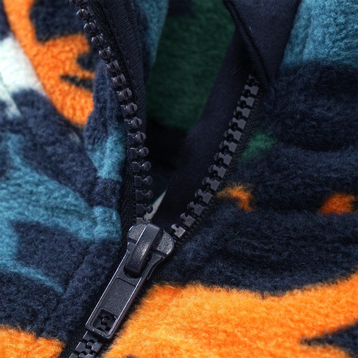 Jungen Fleecejacke mit Stehkragen