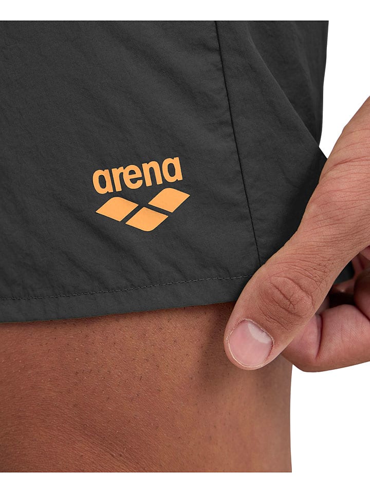 Arena Badeshorts in Anthrazit/ Orange günstig kaufen
