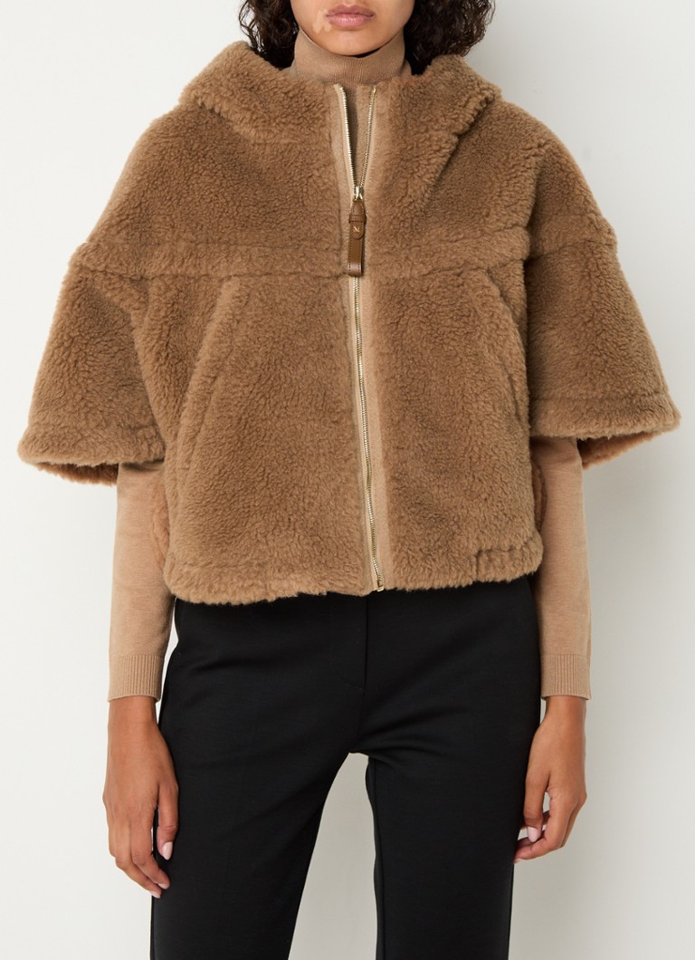 MaxMara Petalo jakna od mješavine svile s kapuljačom
