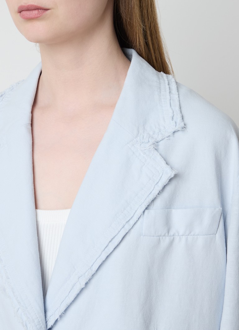 Acne Studios Blazer in linen blend with flap pockets