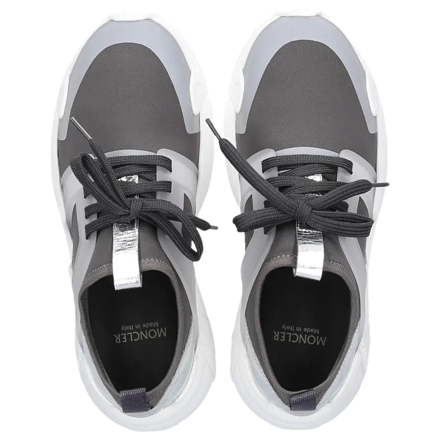 Moncler - Sneaker low LUNAROVE Kalbsleder - grau