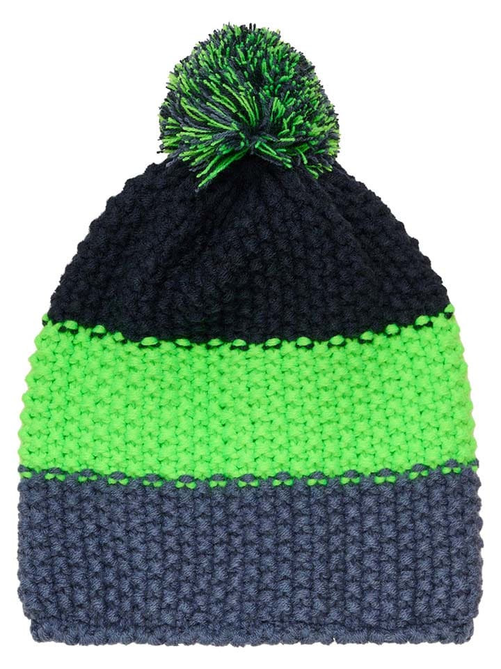 Color Kids Bommelmütze in Dunkelblau/ Grün/ Blau günstig kaufen