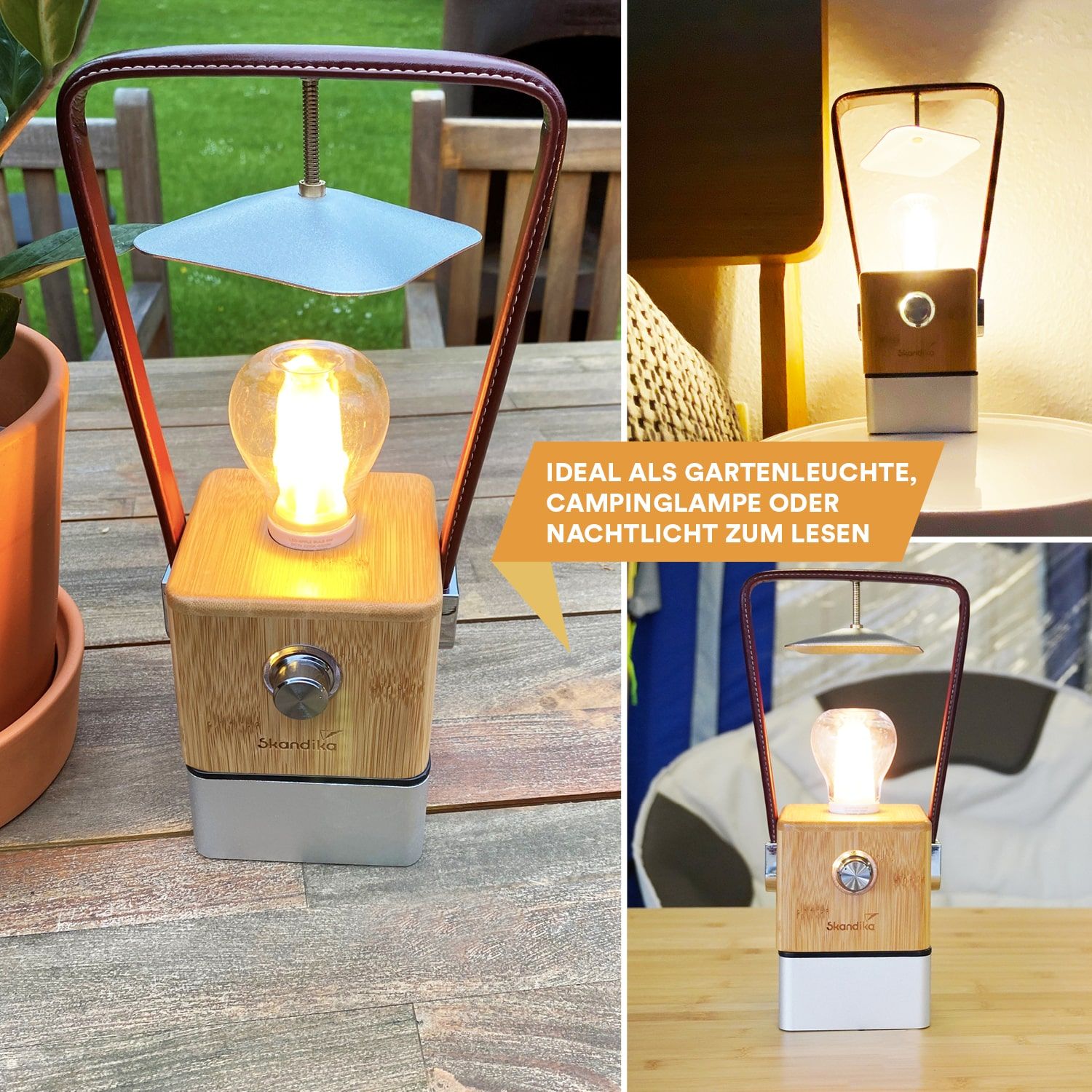 SKANDIKA Campinglampe Aurora