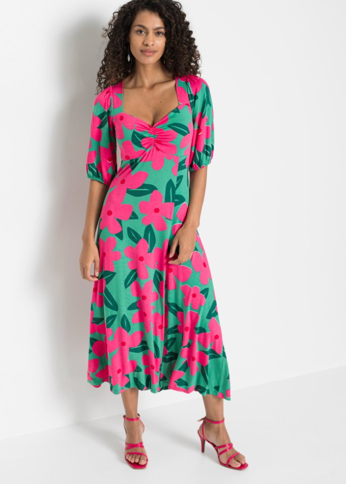 Midikleid mit Schlitz
