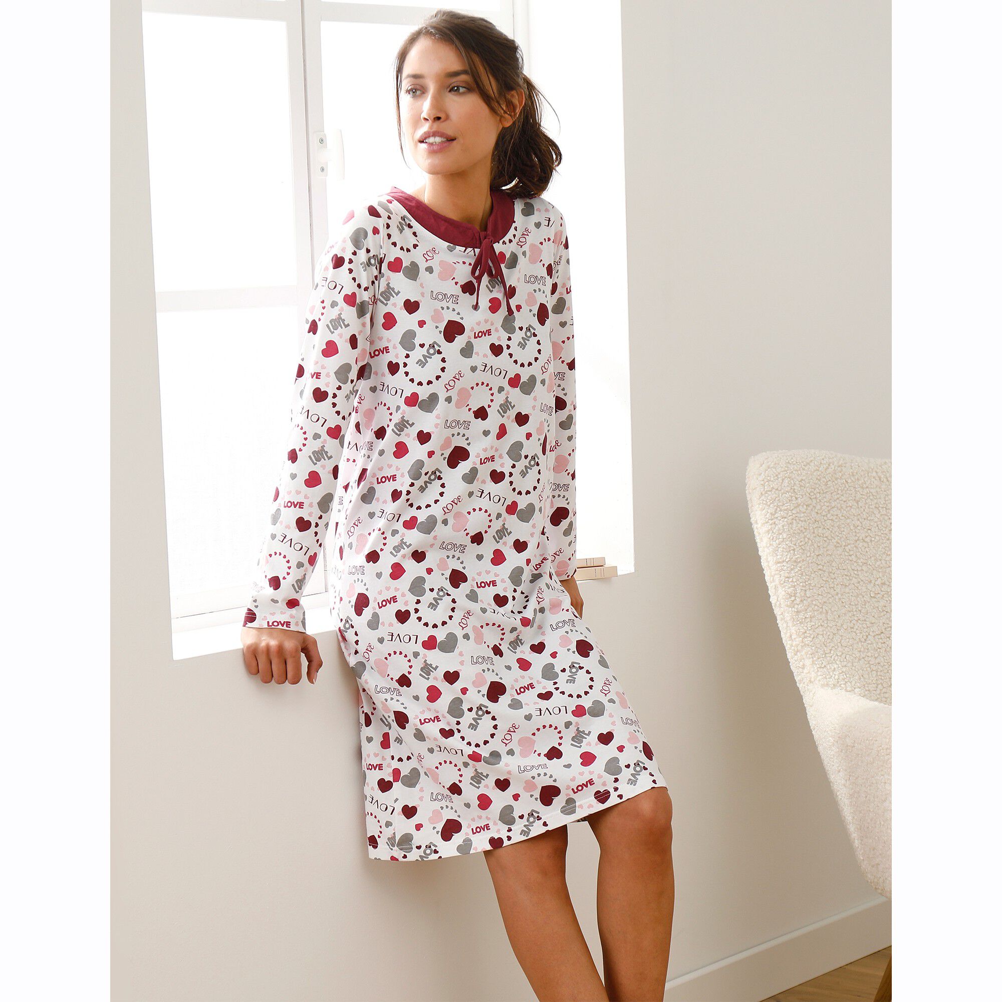 Chemise de nuit imprimé 