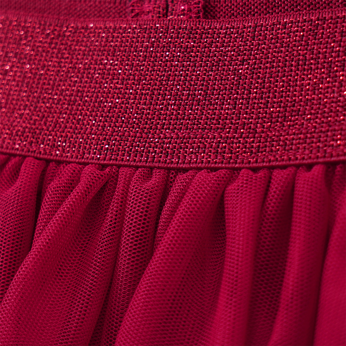 Mädchen Weihnachtsrock mit Motiven rot