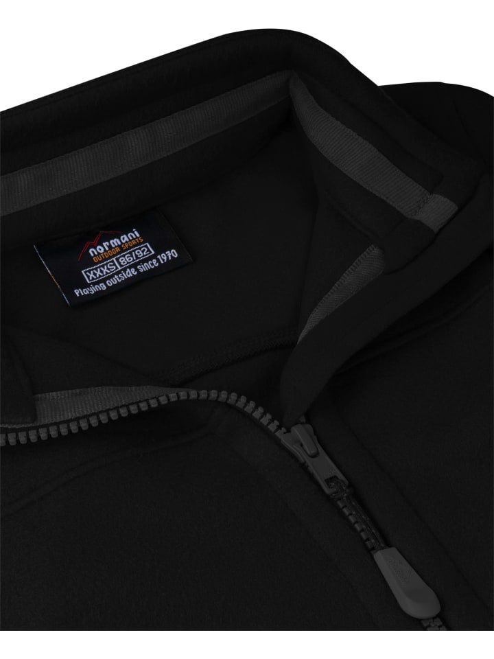 Normani Outdoor Sports Kinder Fleecejacke Venetie in Schwarz günstig kaufen