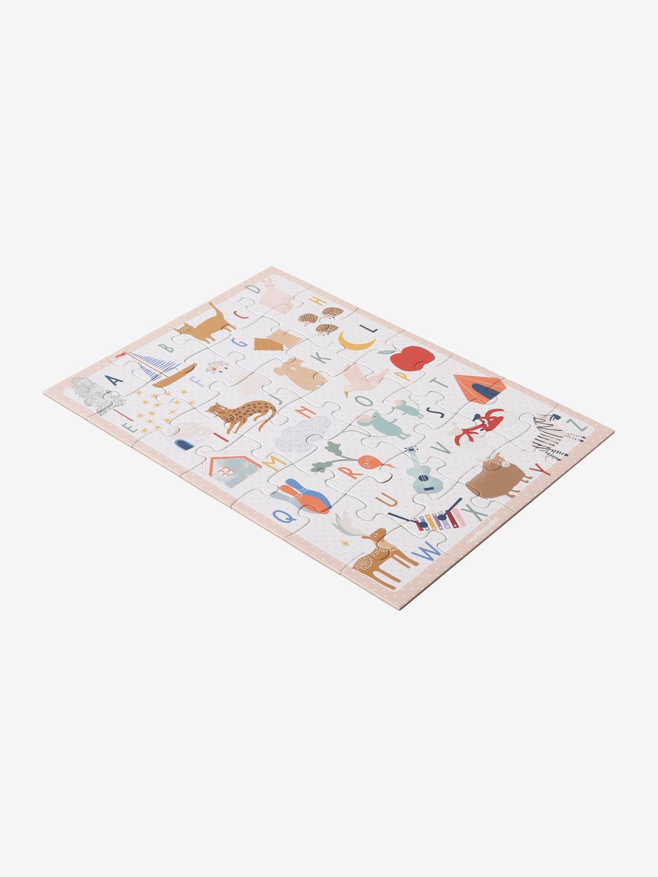 Vertbaudet Kinder ABC-Puzzle, 28 Teile, FSC - beige