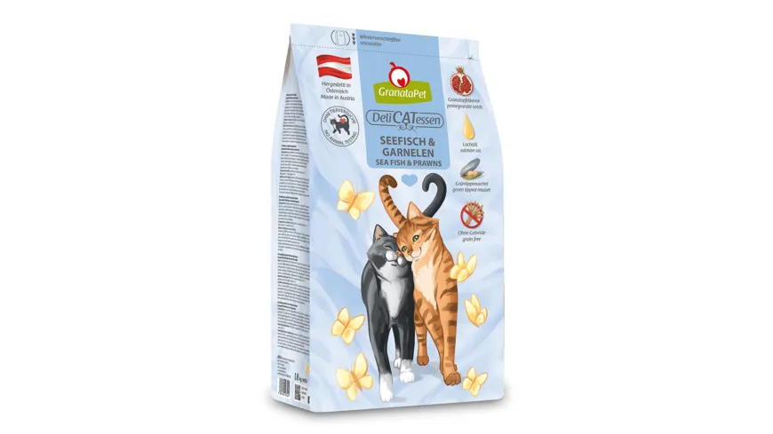 GranataPet Katzentrockenfutter Seefisch & Garnelen 300 g