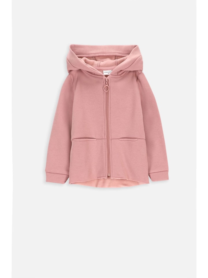Coccodrillo Sweatshirt mit Reißverschluss in rosa günstig kaufen
