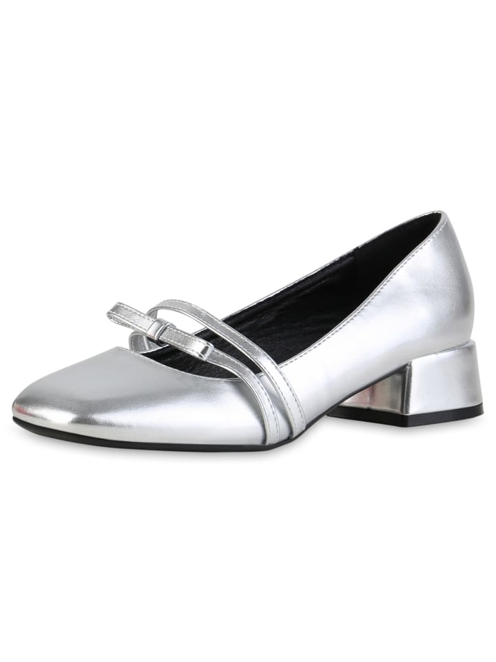 VAN HILL Riemchenballerinas Eleanor in Silber günstig kaufen