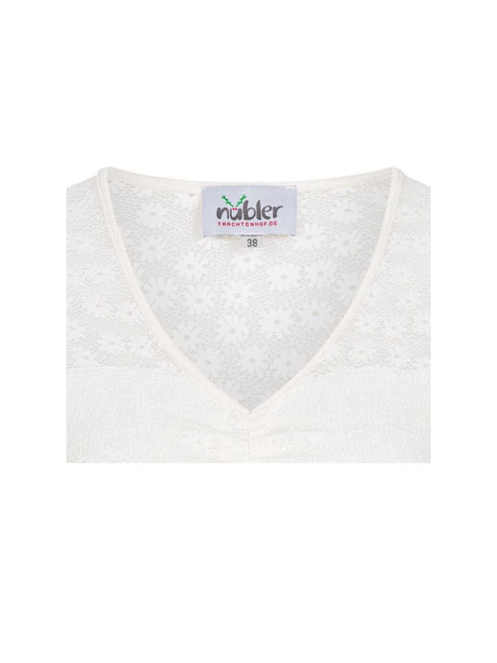 Nübler Dirndlbluse kurzarn Moni in Creme günstig kaufen