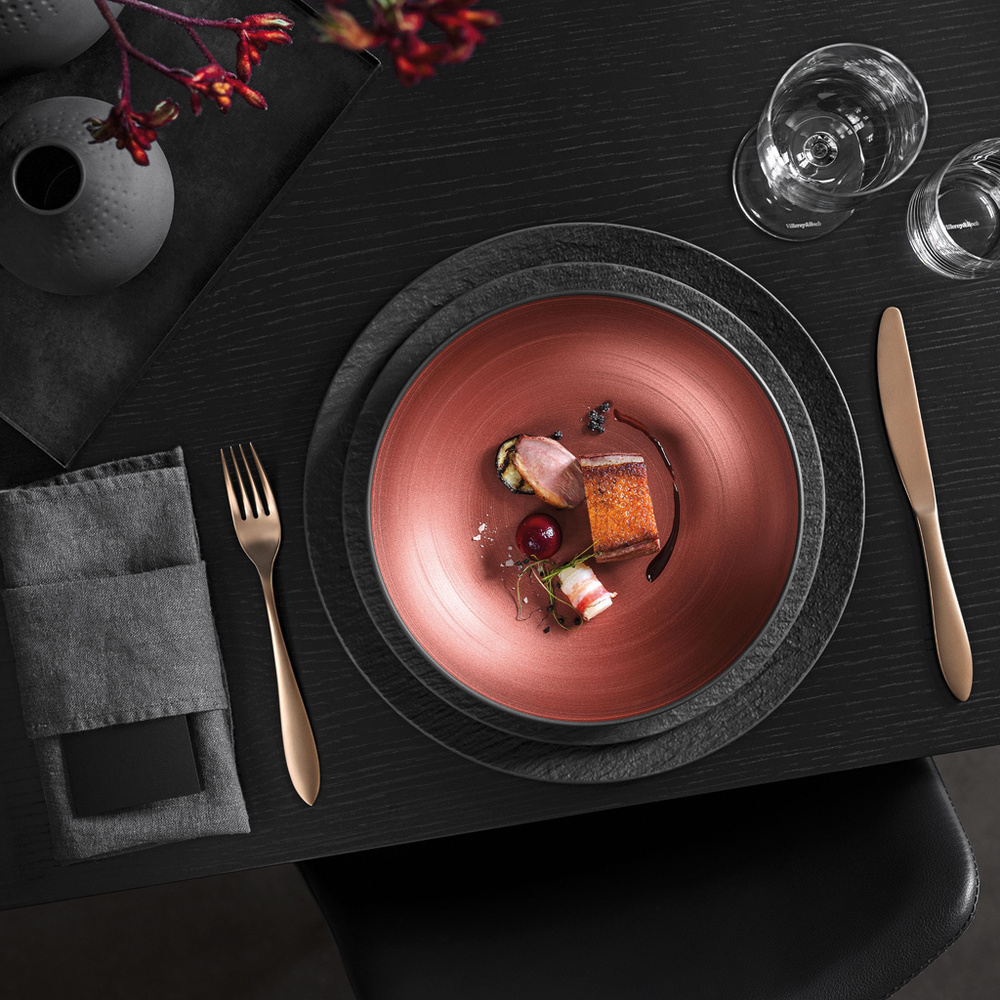Villeroy & Boch Coupe plate Manufacture Rock Glow Bol