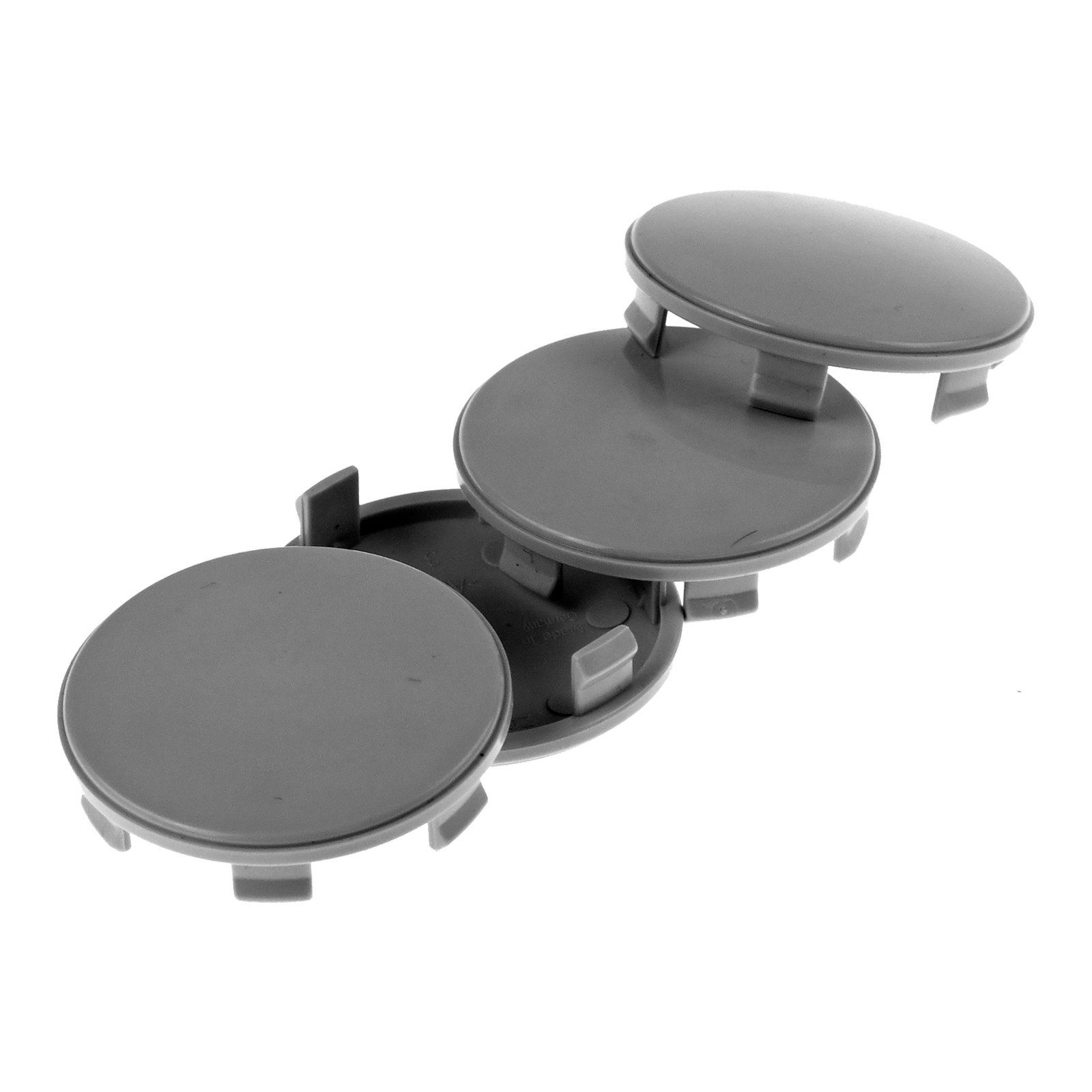 RKC Radkappe 4x 60mm Nabenkappen Radnaben Kappen Grau Gewölbt für Brock RC