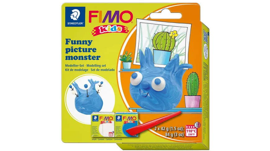 STAEDTLER Modelliermasse FIMO® Kids funny papers kit 