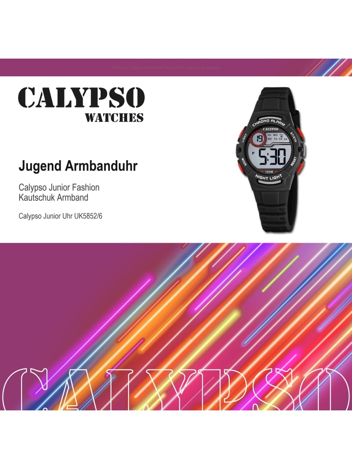 Calypso Digital-Armbanduhr Calypso Junior schwarz günstig kaufen onesize