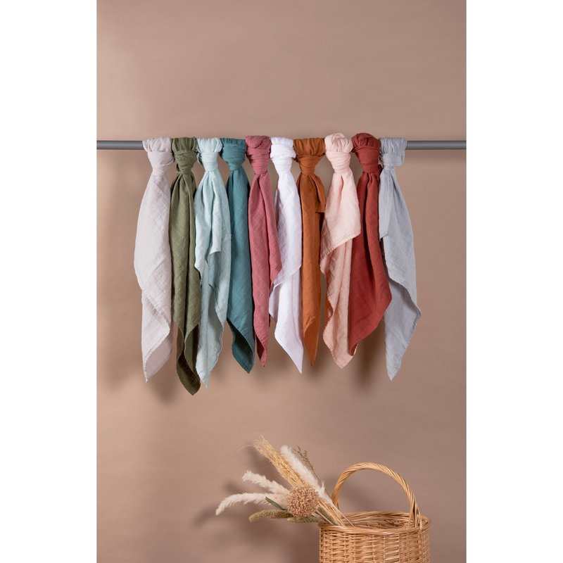 Set de 3 langes Coton Bio unis