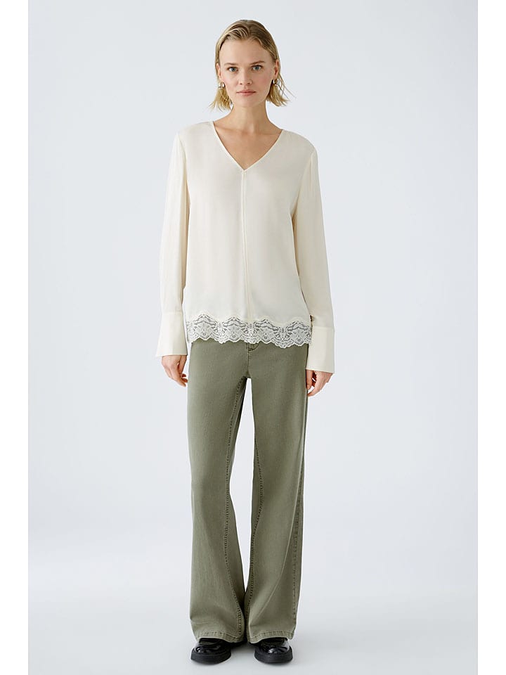 Oui Bluse in Creme günstig kaufen
