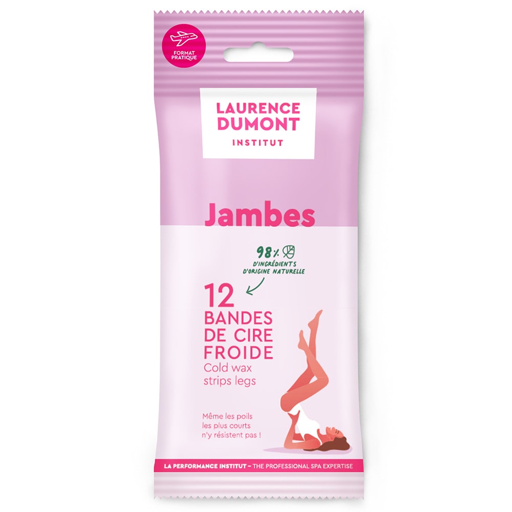 Laurence Dumont LAURENCE DUMONT INSTITUT 12 Bandes de Cire Froide Jambes Bande de cire froide