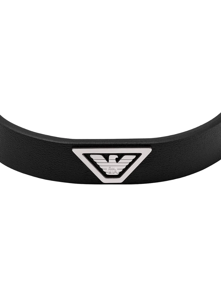 Emporio Armani  Eagle armband van leer EGS3128040