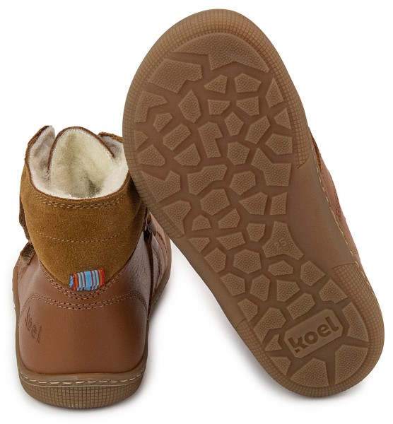 Koel bare ~ Demil HighCut Klettschuh Winter + Tex ~ Cognac