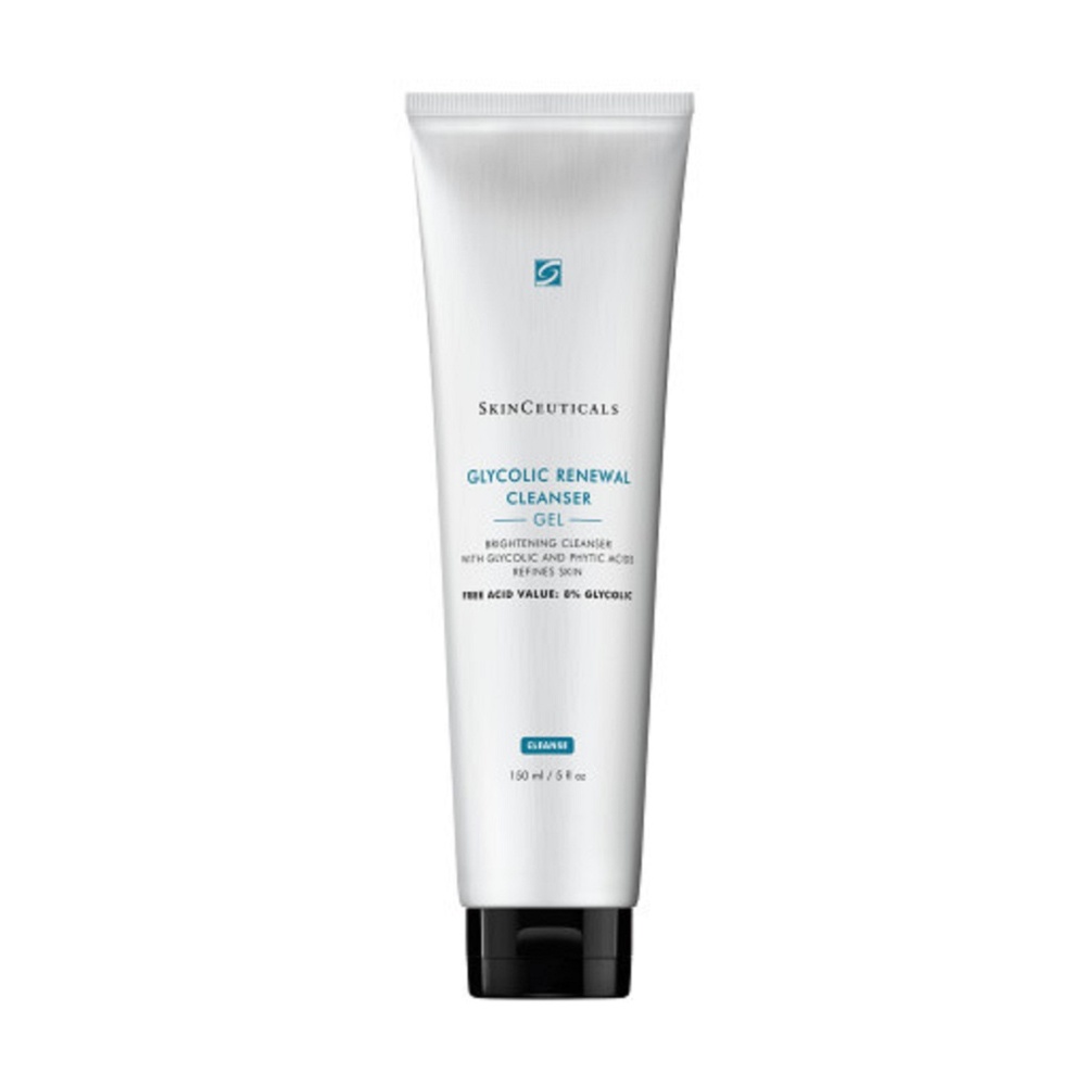 SkinCeuticals  Glycolic Renewal Cleanser Gel Nettoyant booster d'éclat 150ml  Gel nettoyant visage booster d'éclat à l'acide glycolique