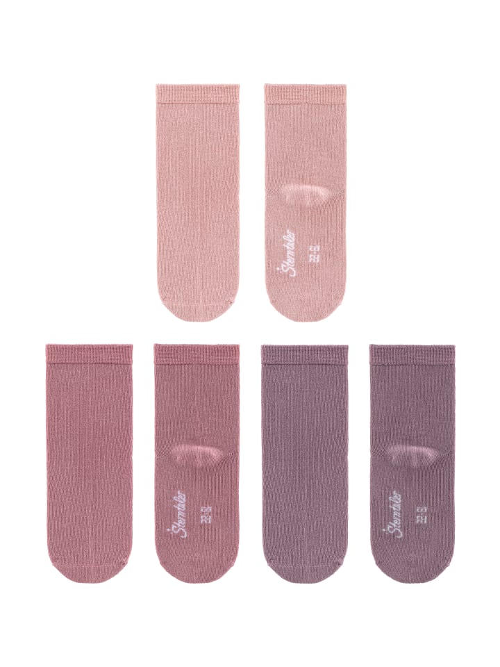 Sterntaler Socken 3er-Pack Pack uni in rosa günstig kaufen 18