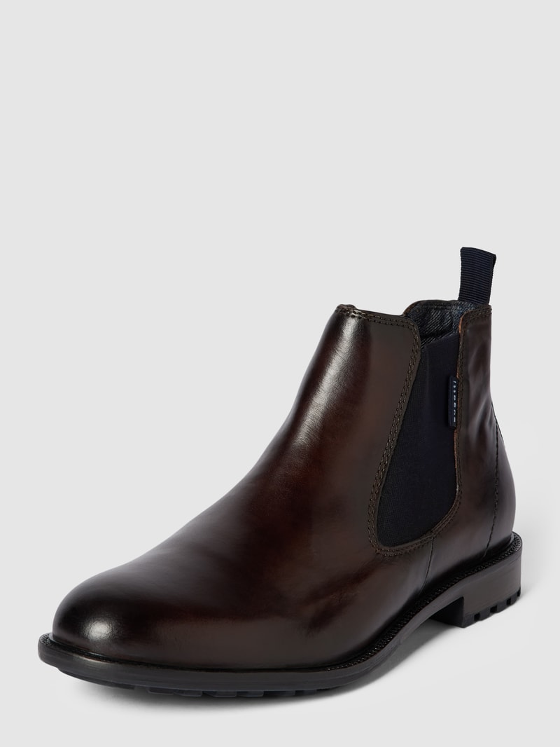 Chelsea Boots mit elastischen Einsätzen Modell 'Bonifacio' in mittelbraun