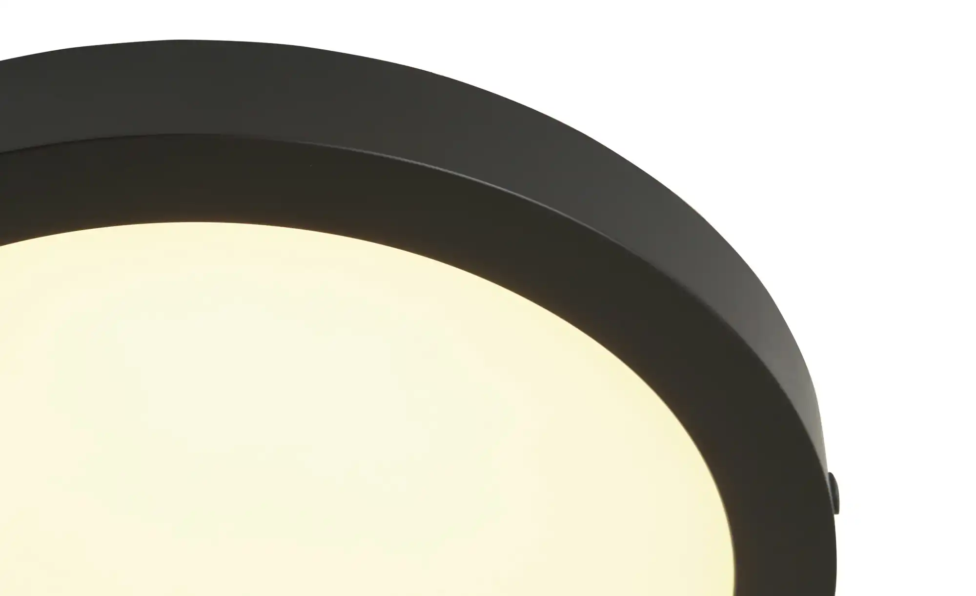 LED-Deckenleuchte, rund, schwarz
