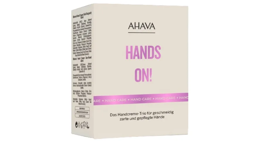 AHAVA Hands on Hand Care Trial Kit Geschenkpackung 120 ml