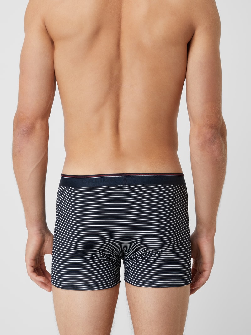 Trunks aus Single Jersey im 3er-Pack Modell 'Natural Benefit' in marineblau