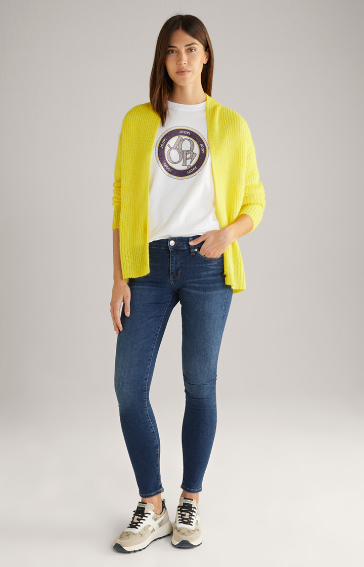 Strickjacke in Gelb