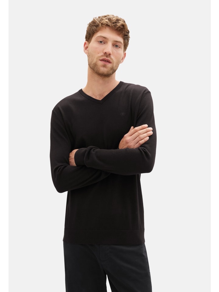 Tom Tailor Pullover 'Basic' in schwarz günstig kaufen