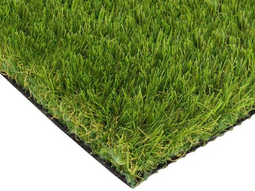 Kunstrasen MEGAN, Primaflor-Ideen in Textil, rechteckig, Höhe: 40 mm, realistische Optik, mit Drainagefunktion, ideal für Balkon & Terrasse