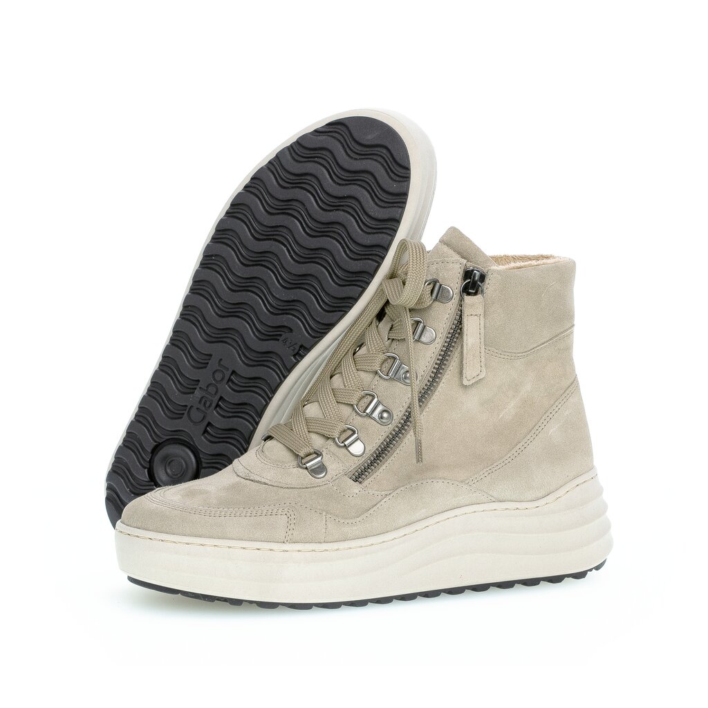 Gabor comfort Schnürstiefelette beige