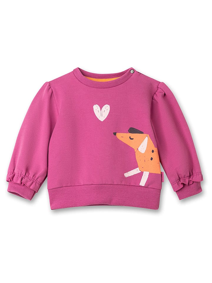 Sanetta Kidswear Sweatshirt in Lila/ Orange günstig kaufen