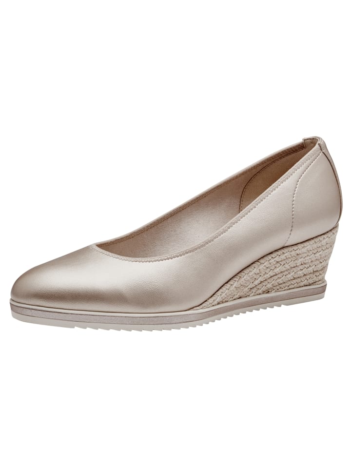 Tamaris Keilpumps in LIGHT GOLD günstig kaufen