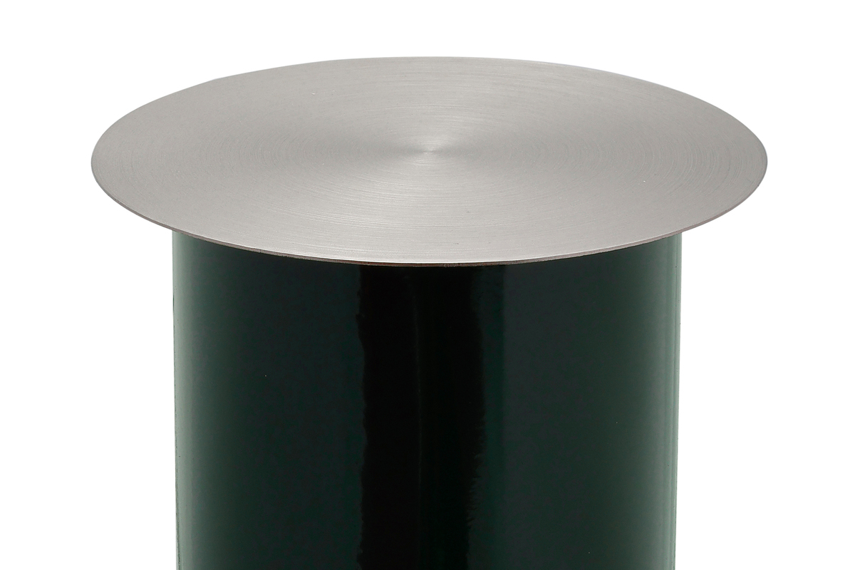 Kayoom Bodenkerzenständer Art Deco 165 Dunkelgrün / Silber