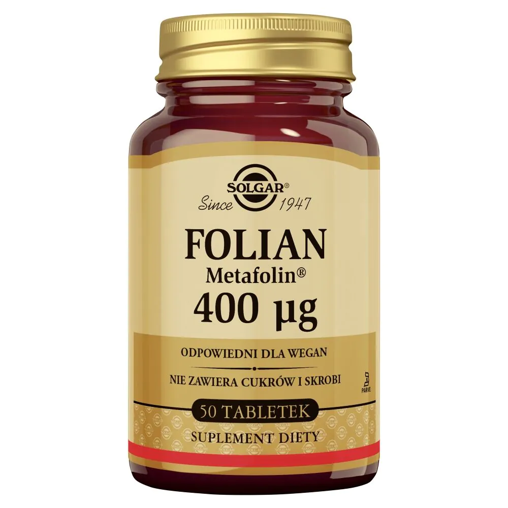 Solgar Folian (Metafolin) 400 mcg tabletki