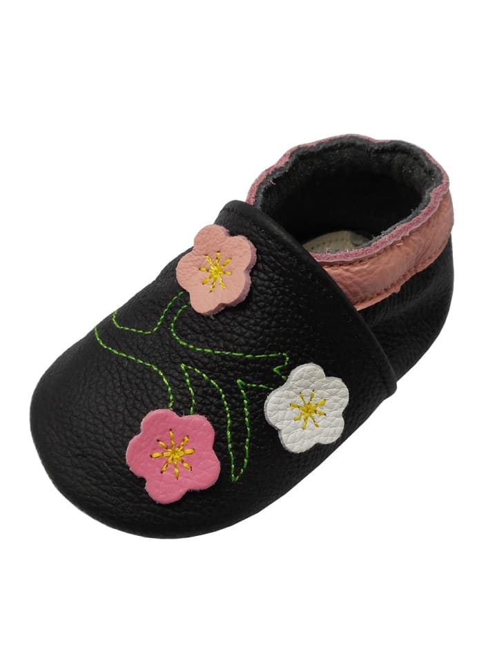 Yalion Leder-Krabbelschuhe 